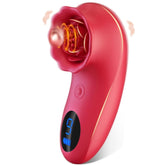 Mini vibrador rosa para mujer con pulsaciones.